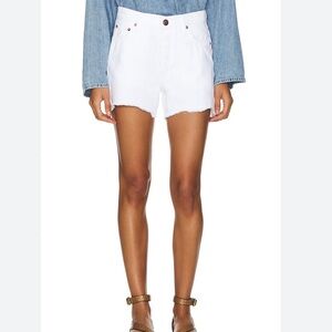 Rag And Bone Vintage Cut Off Denim Short SZ 32 Women Button Fly Denim High Rise
